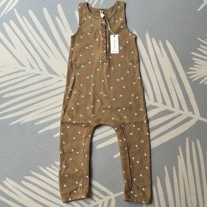 Quincy Mae sunburst romper in honey